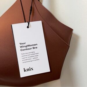 knix WingWoman Contour Bra - light Rust Brown size 7 brand new with all tags!